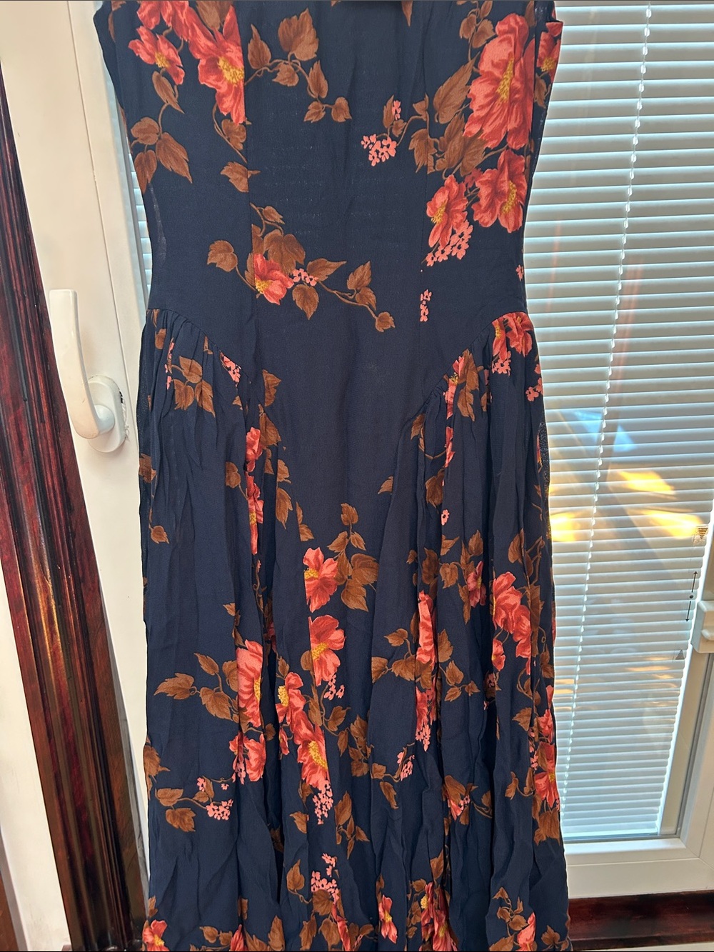 Reformation Maven Dress Blue - Size 0 - Picture 8 of 9